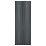 ZNTS Roof Panels 12 pcs Powder-coated Steel Anthracite 100x36 cm 319145