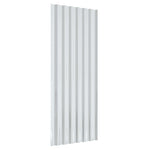 ZNTS Roof Panels 12 pcs Powder-coated Steel Anthracite 100x36 cm 319145