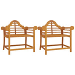 ZNTS Garden Chairs 2 pcs 91x62x94 cm Solid Wood Teak 319151