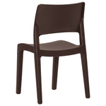 ZNTS Garden Chairs 2 pcs Mocha Polypropylene 317727