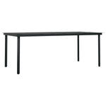 ZNTS 9 Piece Garden Dining Set with Cushions Black 3099190