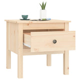 ZNTS Side Tables 2 pcs 50x50x49 cm Solid Wood Pine 813795