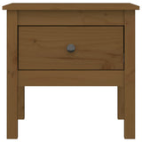 ZNTS Side Tables 2 pcs Honey Brown 50x50x49 cm Solid Wood Pine 813801