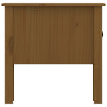 ZNTS Side Tables 2 pcs Honey Brown 50x50x49 cm Solid Wood Pine 813801