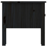 ZNTS Side Tables 2 pcs Black 50x50x49 cm Solid Wood Pine 813803