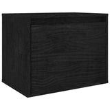 ZNTS TV Cabinets 3 pcs Black Solid Wood Pine 3100128