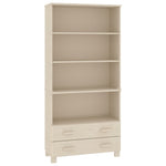 ZNTS Highboard HAMAR Solid Wood Pine Honey Brown 3100934