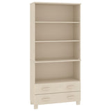 ZNTS Highboard HAMAR Solid Wood Pine Honey Brown 3100934