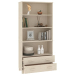 ZNTS Highboard HAMAR Solid Wood Pine Honey Brown 3100934