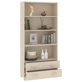 ZNTS Highboard HAMAR Solid Wood Pine Honey Brown 3100934