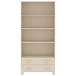 ZNTS Highboard HAMAR Solid Wood Pine Honey Brown 3100934