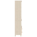 ZNTS Highboard HAMAR Solid Wood Pine Honey Brown 3100934
