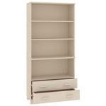 ZNTS Highboard HAMAR Solid Wood Pine Honey Brown 3100934