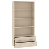 ZNTS Highboard HAMAR Solid Wood Pine Honey Brown 3100934