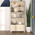 ZNTS Highboard HAMAR Solid Wood Pine Honey Brown 3100934