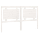 ZNTS Bed Headboard White 165.5x4x100 cm Solid Pine Wood 817951