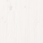 ZNTS Bed Headboard White 165.5x4x100 cm Solid Pine Wood 817951