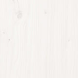 ZNTS Bed Headboard White 165.5x4x100 cm Solid Pine Wood 817951
