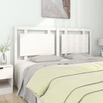 ZNTS Bed Headboard White 165.5x4x100 cm Solid Pine Wood 817951