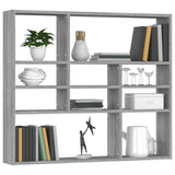 ZNTS Wall Shelf Grey Sonoma 90x16x78 cm Engineered Wood 815559