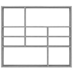 ZNTS Wall Shelf Grey Sonoma 90x16x78 cm Engineered Wood 815559