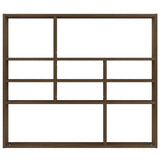 ZNTS Wall Shelf Brown Oak 90x16x78 cm Engineered Wood 815560