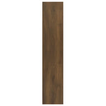 ZNTS Wall Shelf Brown Oak 90x16x78 cm Engineered Wood 815560
