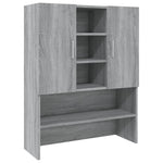ZNTS Washing Machine Cabinet Grey Sonoma 70.5x25.5x90 cm 815946