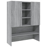 ZNTS Washing Machine Cabinet Grey Sonoma 70.5x25.5x90 cm 815946