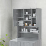 ZNTS Washing Machine Cabinet Grey Sonoma 70.5x25.5x90 cm 815946