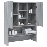 ZNTS Washing Machine Cabinet Grey Sonoma 70.5x25.5x90 cm 815946