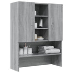 ZNTS Washing Machine Cabinet Grey Sonoma 70.5x25.5x90 cm 815946