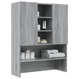 ZNTS Washing Machine Cabinet Grey Sonoma 70.5x25.5x90 cm 815946