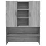 ZNTS Washing Machine Cabinet Grey Sonoma 70.5x25.5x90 cm 815946
