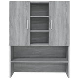 ZNTS Washing Machine Cabinet Grey Sonoma 70.5x25.5x90 cm 815946