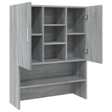 ZNTS Washing Machine Cabinet Grey Sonoma 70.5x25.5x90 cm 815946