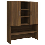 ZNTS Washing Machine Cabinet Brown Oak 70.5x25.5x90 cm 815947