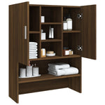ZNTS Washing Machine Cabinet Brown Oak 70.5x25.5x90 cm 815947