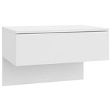 ZNTS Wall-mounted Bedside Cabinet High Gloss White 810947