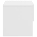 ZNTS Wall-mounted Bedside Cabinet White 810953