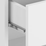 ZNTS Wall-mounted Bedside Cabinet White 810953