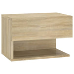 ZNTS Wall-mounted Bedside Cabinet Sonoma Oak 810959