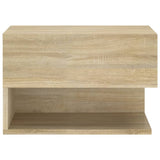 ZNTS Wall-mounted Bedside Cabinet Sonoma Oak 810959