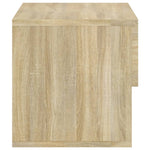 ZNTS Wall-mounted Bedside Cabinet Sonoma Oak 810959