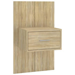 ZNTS Wall-mounted Bedside Cabinet Sonoma Oak 810977