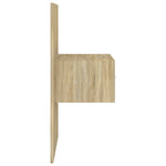 ZNTS Wall-mounted Bedside Cabinet Sonoma Oak 810977
