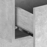 ZNTS Wall-mounted Bedside Cabinet Concrete Grey 810979