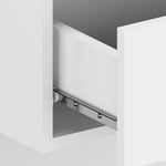 ZNTS Wall-mounted Bedside Cabinet High Gloss White 810983