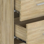 ZNTS Wall-mounted Bedside Cabinet Sonoma Oak 810995