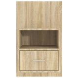 ZNTS Wall-mounted Bedside Cabinet Sonoma Oak 811013